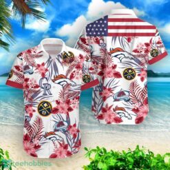 Denver Broncos Denver Nuggets Colorado Rockies Colorado Avalanche Combo Hawaiian Shirt And Shorts Product Photo 2