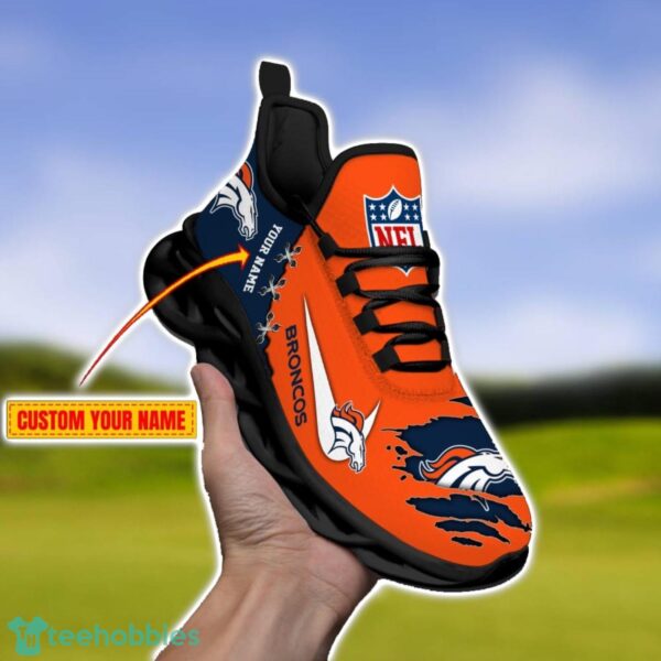 Denver Broncos Personalized Name NFL Limited Max Soul Shoes Product Photo 2