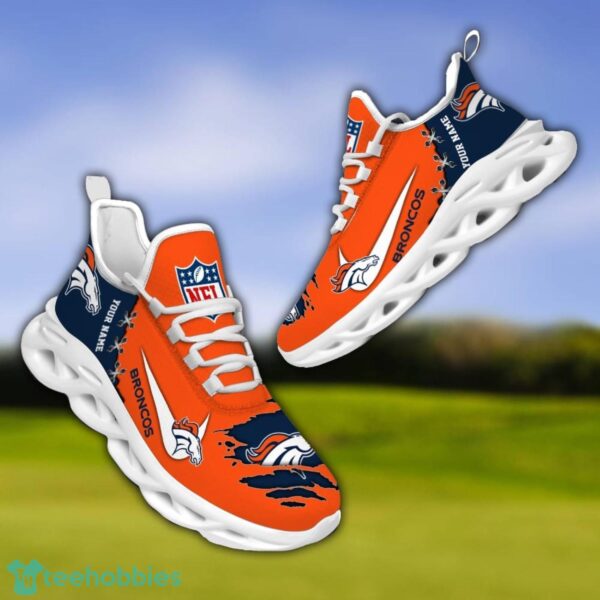 Denver Broncos Personalized Name NFL Limited Max Soul Shoes Product Photo 3