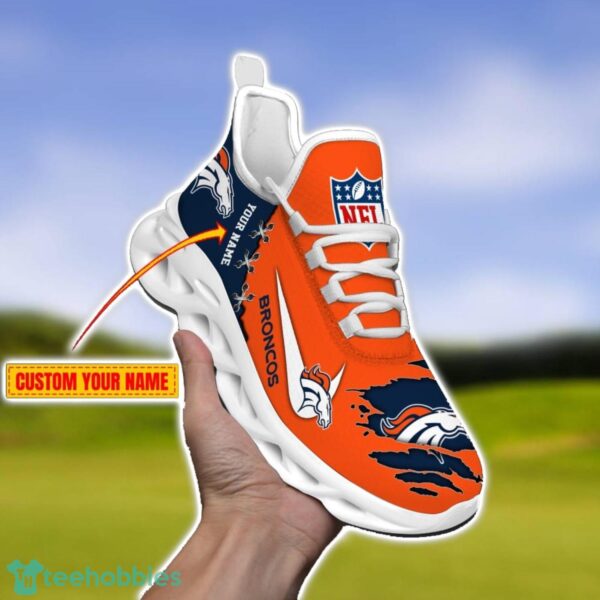 Denver Broncos Personalized Name NFL Limited Max Soul Shoes Product Photo 1