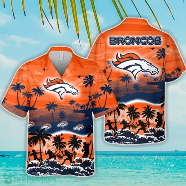 Denver Broncos Tropical Hawaiian Shirt Beach Funny Gift For Men And Women Product Photo 1