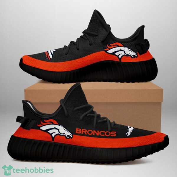 Denver Broncos Yeezy Sneakers For Men And Women Sport Team Gift Product Photo 2