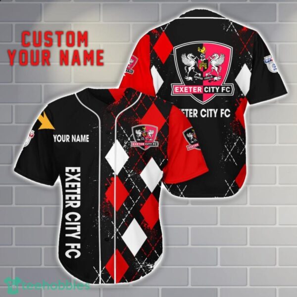 Exeter City Custom Name 3D Baseball Jersey Shirt Men Women Gift Product Photo 1