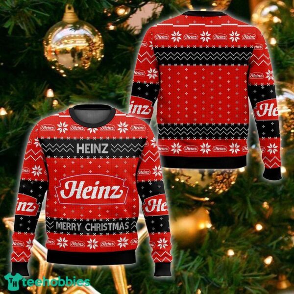Favorite Food Brands Heinz Ugly Sweater For Fans Christmas Vintage Gift - Favorite Food Brands Heinz Ugly Sweater_1