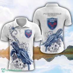 FC Grenoble Rugby Turtle White Polo Shirt For Men And Women Gofl Polo Product Photo 1