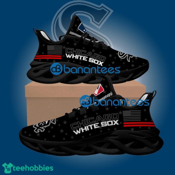 Flag USA Star Fashion MLB Chicago White Sox Trendsetter Sport Sneaker Gift Max Soul Shoes - Flag USA Star Fashion MLB Chicago White Sox Max Soul Shoes Style 2