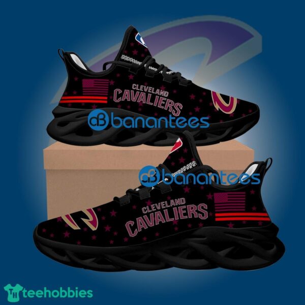 Flag USA Star Fashion NBA Cleveland Cavaliers Expressive Sport Sneaker Gift Max Soul Shoes - Flag USA Star Fashion NBA Cleveland Cavaliers Max Soul Shoes Style 2