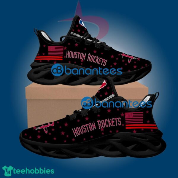 Flag USA Star Fashion NBA Houston Rockets Creative Running Sneaker Gift Max Soul Shoes - Flag USA Star Fashion NBA Houston Rockets Max Soul Shoes Style 2