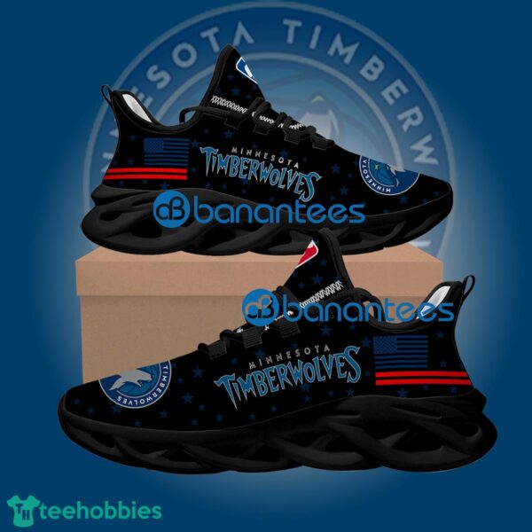 Flag USA Star Fashion NBA Minnesota Timberwolves Innovative Sport Sneaker Gift Max Soul Shoes - Flag USA Star Fashion NBA Minnesota Timberwolves Max Soul Shoes Style 2