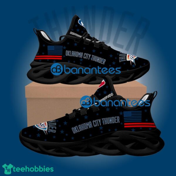 Flag USA Star Fashion NBA Oklahoma City Thunder High-quality Sport Sneaker Gift Max Soul Shoes - Flag USA Star Fashion NBA Oklahoma City Thunder Max Soul Shoes Style 2