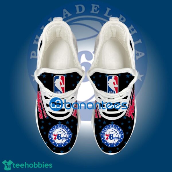 Flag USA Star Fashion NBA Philadelphia 76ers Fresh Running Sneaker Gift Max Soul Shoes - Flag USA Star Fashion NBA Philadelphia 76ers Max Soul Shoes Style 1