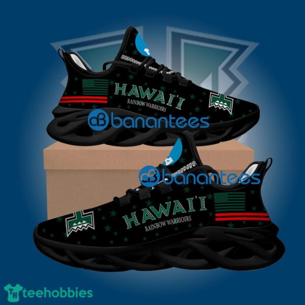 Flag USA Star Fashion NCAA Hawaii Rainbow Warriors Represent Sport Sneaker Gift Max Soul Shoes - Flag USA Star Fashion NCAA Hawaii Rainbow Warriors Max Soul Shoes Style 2