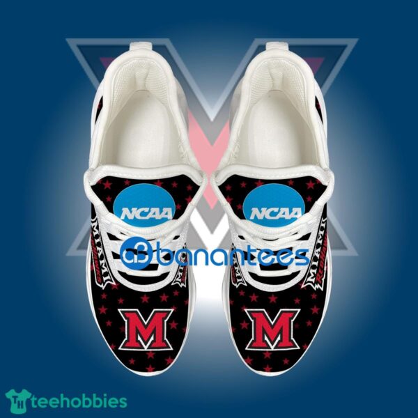 Flag USA Star Fashion NCAA Miami (OH) RedHawks Evoke Chunky Sneaker Gift Max Soul Shoes - Flag USA Star Fashion NCAA Miami (OH) RedHawks Max Soul Shoes Style 1