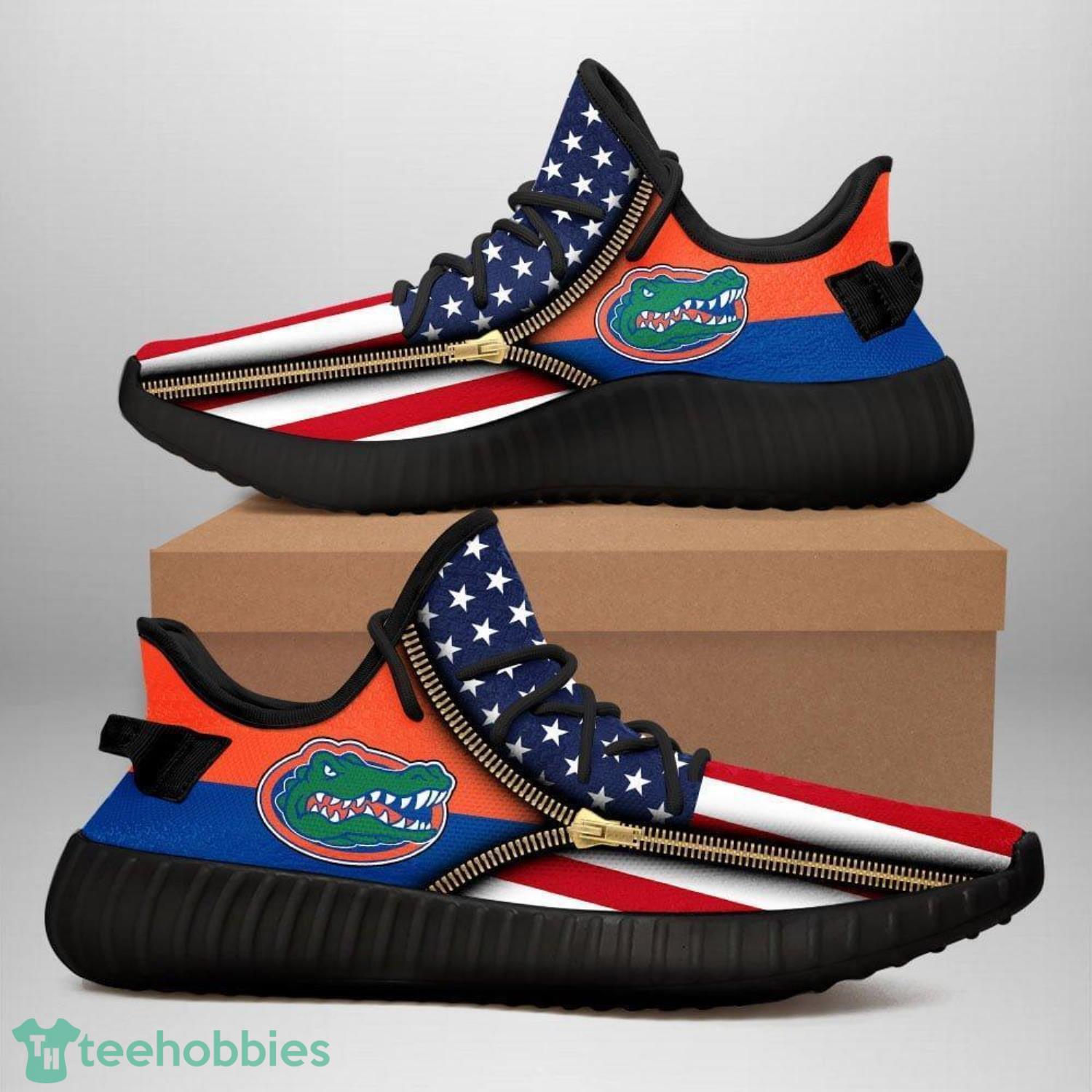 Florida Gators Yeezy Sneakers For Men And Women Sport Team Gift image Florida Gators Yeezy Sneakers For Men And Women Sport Team Gift Product Photo 1