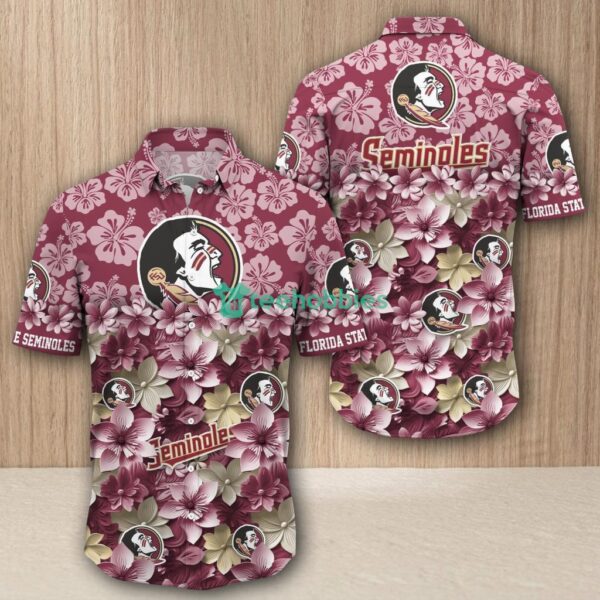 Florida State Seminoles Flower 3D Hawaiian Shirt Style New Product Photo 1