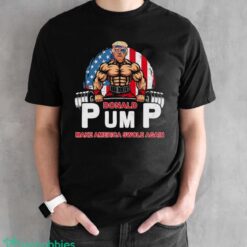 Funny Donald Pump Swole America Gym Fitness Trump 2024 Shirt Product Photo 2