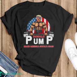 Funny Donald Pump Swole America Gym Fitness Trump 2024 Shirt Product Photo 1