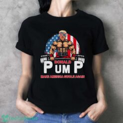 Funny Donald Pump Swole America Gym Fitness Trump 2024 Shirt Product Photo 4
