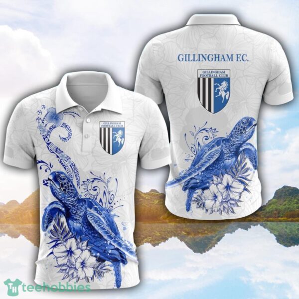 Gillingham F.C Turtle White Polo Shirt For Men And Women Gofl Polo Product Photo 1