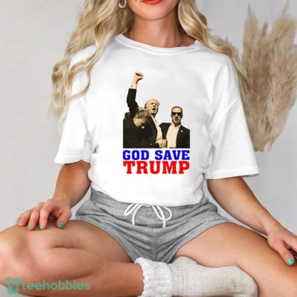 God Save Trump 2024, Conservative Patriotic, Trump Shooting Shirt Product Photo 3