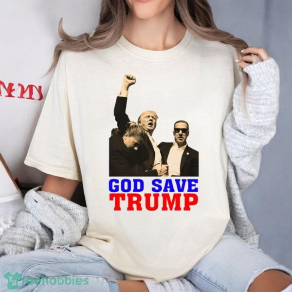 God Save Trump 2024, Conservative Patriotic, Trump Shooting Shirt Product Photo 1