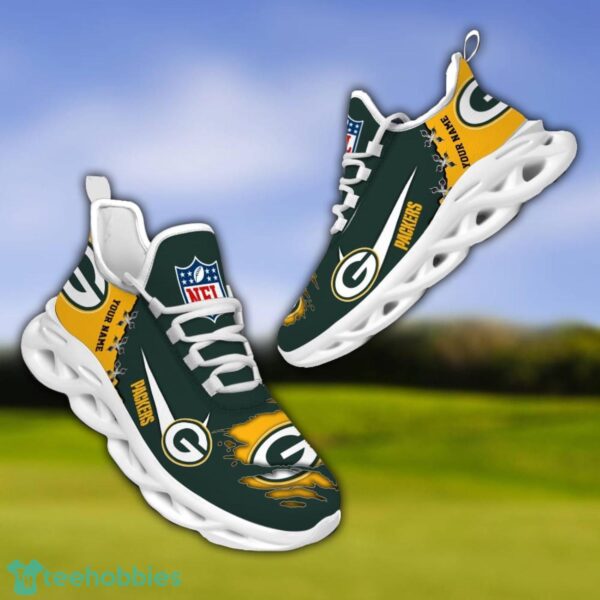 Green Bay Packers Personalized Name NFL Limited Max Soul Shoes Product Photo 3