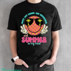 Groovy Happy Face Summer Vibes Got My Mind On Summer Teacher Shirt Product Photo 2