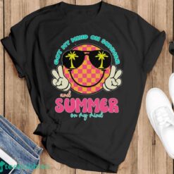 Groovy Happy Face Summer Vibes Got My Mind On Summer Teacher Shirt Product Photo 1