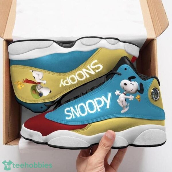 Happy Snoopy Sports Air Jordan 13 Sneakers Product Photo 1