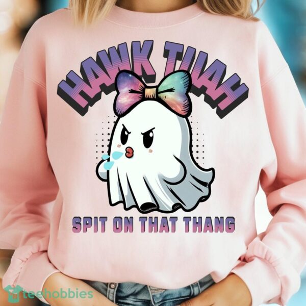 Hawk Tuah Shirt, Spit on that Shirt, Halloween T-Shirt, Sweatshirt, Sweater Product Photo 3