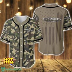 Hendrick's Gin Camouflage Military camouflage Patterns Flag Baseball Jersey Shirt Product Photo 1