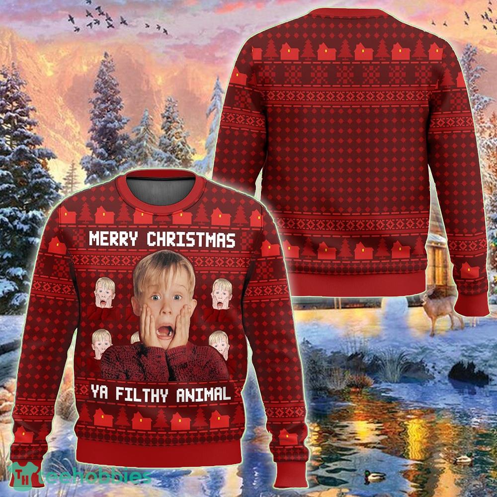 Home Alone Merry Ya Filthy Animal Ugly Christmas Sweater 2024 Gift