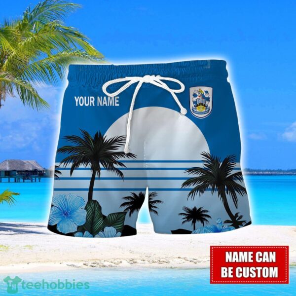 Huddersfield Town A.F.C Floral Flower 3D Hawaiian Shirt And Shorts Custom Name Product Photo 2