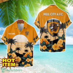 Hull City Floral Flower 3D Hawaiian Shirt And Shorts Custom Name Product Photo 1