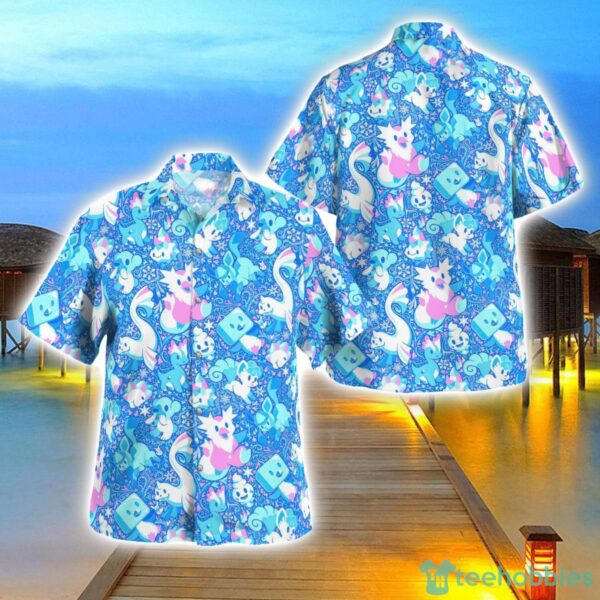 Ice Pokemon Hawaiian Shirt 3D Printing Beach Shirt For Men And Women Product Photo 1