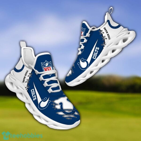 Indianapolis Colts Personalized Name NFL Limited Max Soul Shoes Product Photo 3