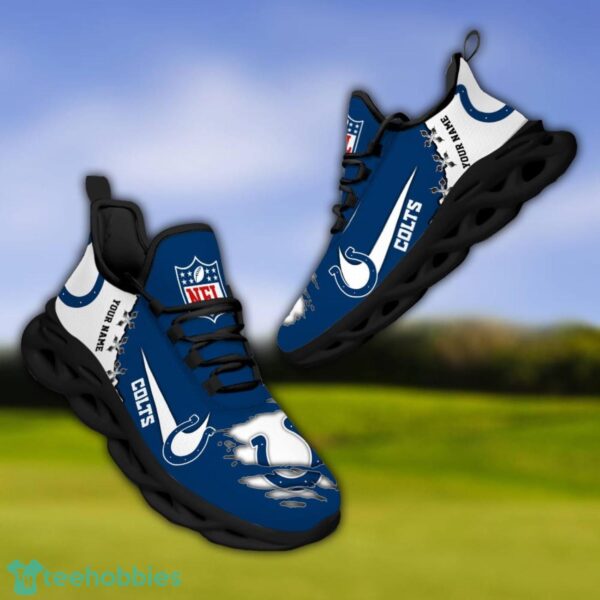 Indianapolis Colts Personalized Name NFL Limited Max Soul Shoes Product Photo 4
