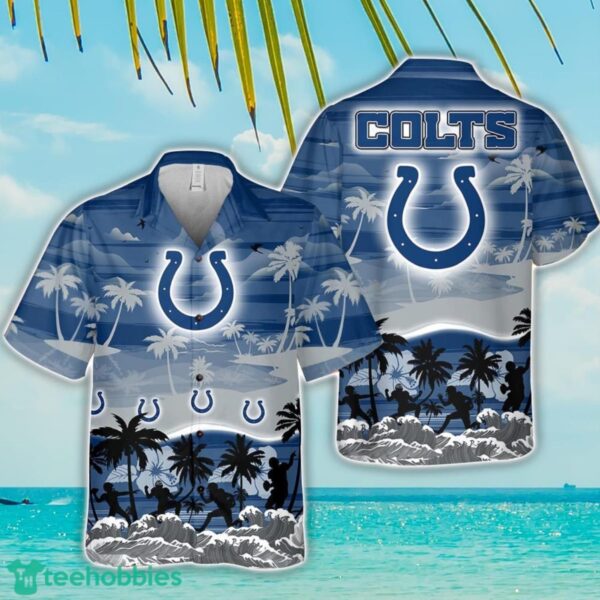 Indianapolis Colts Tropical Hawaiian Shirt Beach Funny Gift For Men And Women Product Photo 1