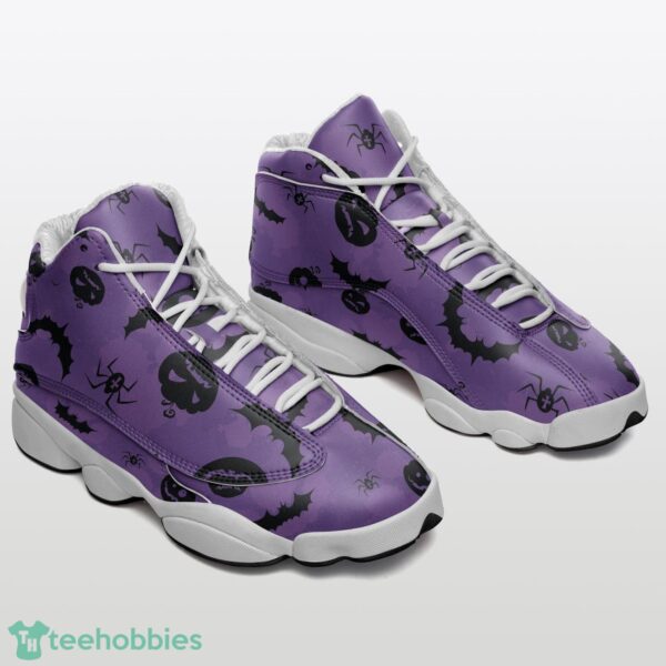 Jack Skellington Sports Air Jordan 13 Sneakers Purple Shoes Product Photo 1
