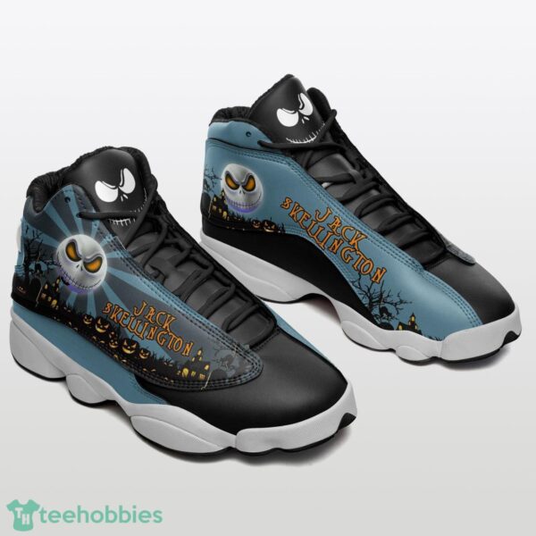 Jack Skellington Sports Halloween Air Jordan 13 Sneakers Product Photo 1