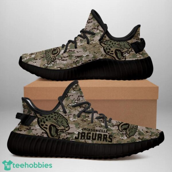 Jacksonville Jaguars U.S. Military Camouflage Shoes Yeezy Sneakers For Men And Women Product Photo 1