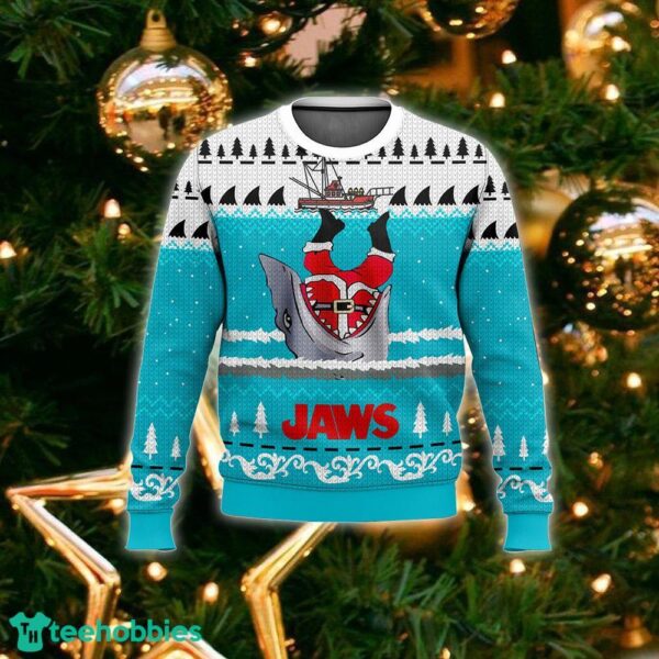 Jaws Christmas Ugly Sweater Gift Christmas For Men And Women - Jaws Christmas Ugly Sweater_2