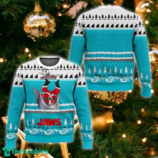 Jaws Christmas Ugly Sweater Gift Christmas For Men And Women - Jaws Christmas Ugly Sweater_1