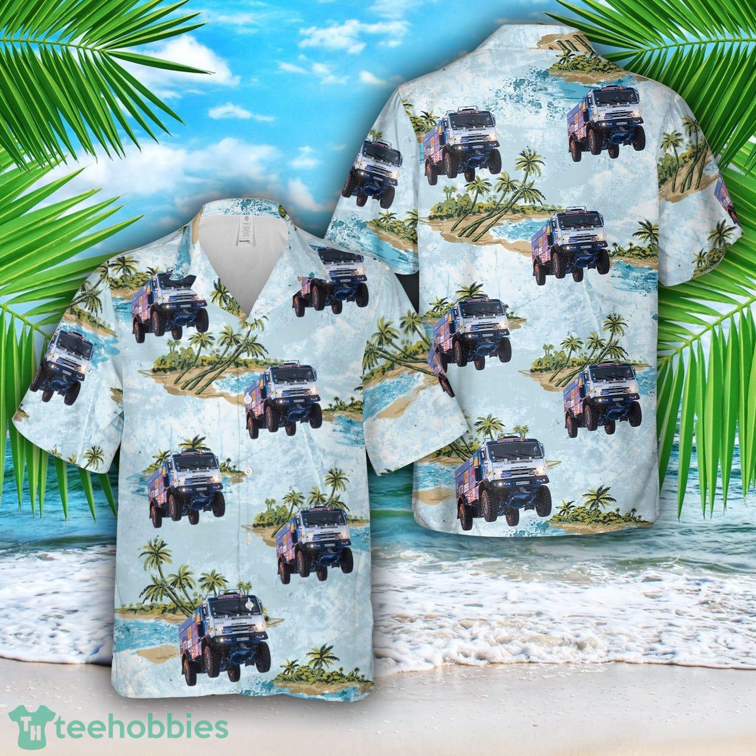 Kamaz Dakar Race Truck 3D Hawaiian Shirt Beach Shirt image Kamaz Dakar Race Truck 3D Hawaiian Shirt Beach Shirt Product Photo 1