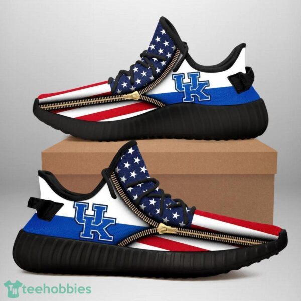 Kentucky Wildcats Flag Pattern Yeezy Sneakers For Men And Women Sport Team Gift Product Photo 1