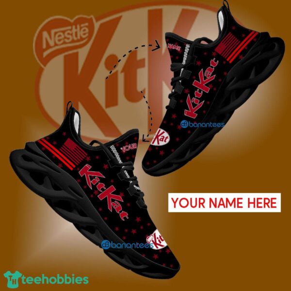 Kitkat Chunky Sneaker Attitude Custom Name Gift Max Soul Shoes USA Flag Star New For Fans - Kitkat Running Shoes New Trending Personalized Photo 1