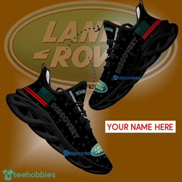 Land Rover Discovery Car Racing Running Sneaker Creative Custom Name Gift Max Soul Shoes USA Flag Star New For Fans - Land Rover Discovery Car Racing Running Shoes New Trending Personalized Photo 1