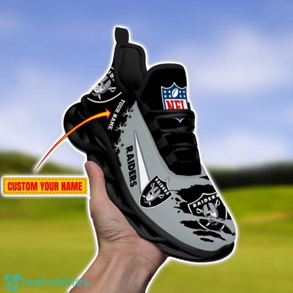Las Vegas Raiders Personalized Name NFL Limited Max Soul Shoes Product Photo 2