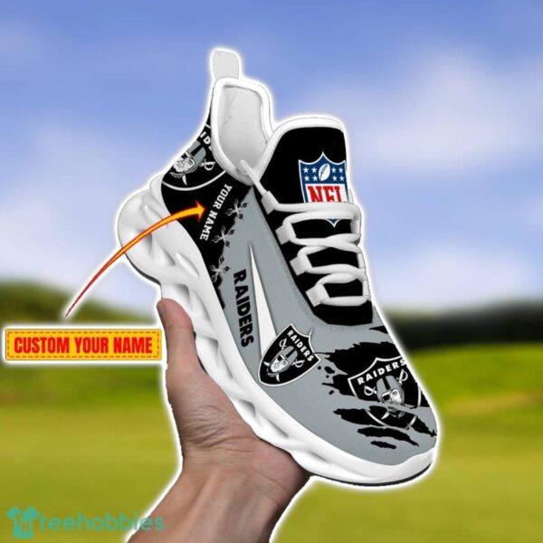 Las Vegas Raiders Personalized Name NFL Limited Max Soul Shoes Product Photo 1