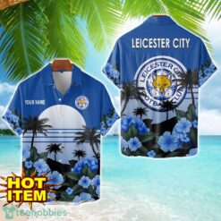 Leicester City F.C Floral Flower 3D Hawaiian Shirt And Shorts Custom Name Product Photo 1